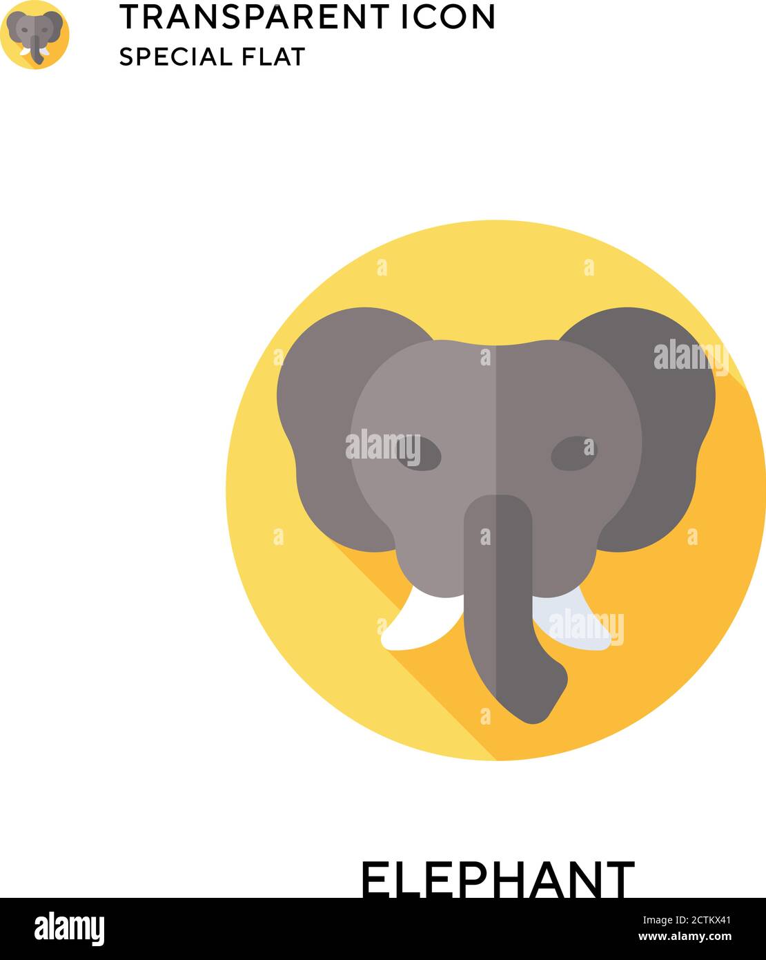Baby elephant walking with family Stock Vector Images - Alamy