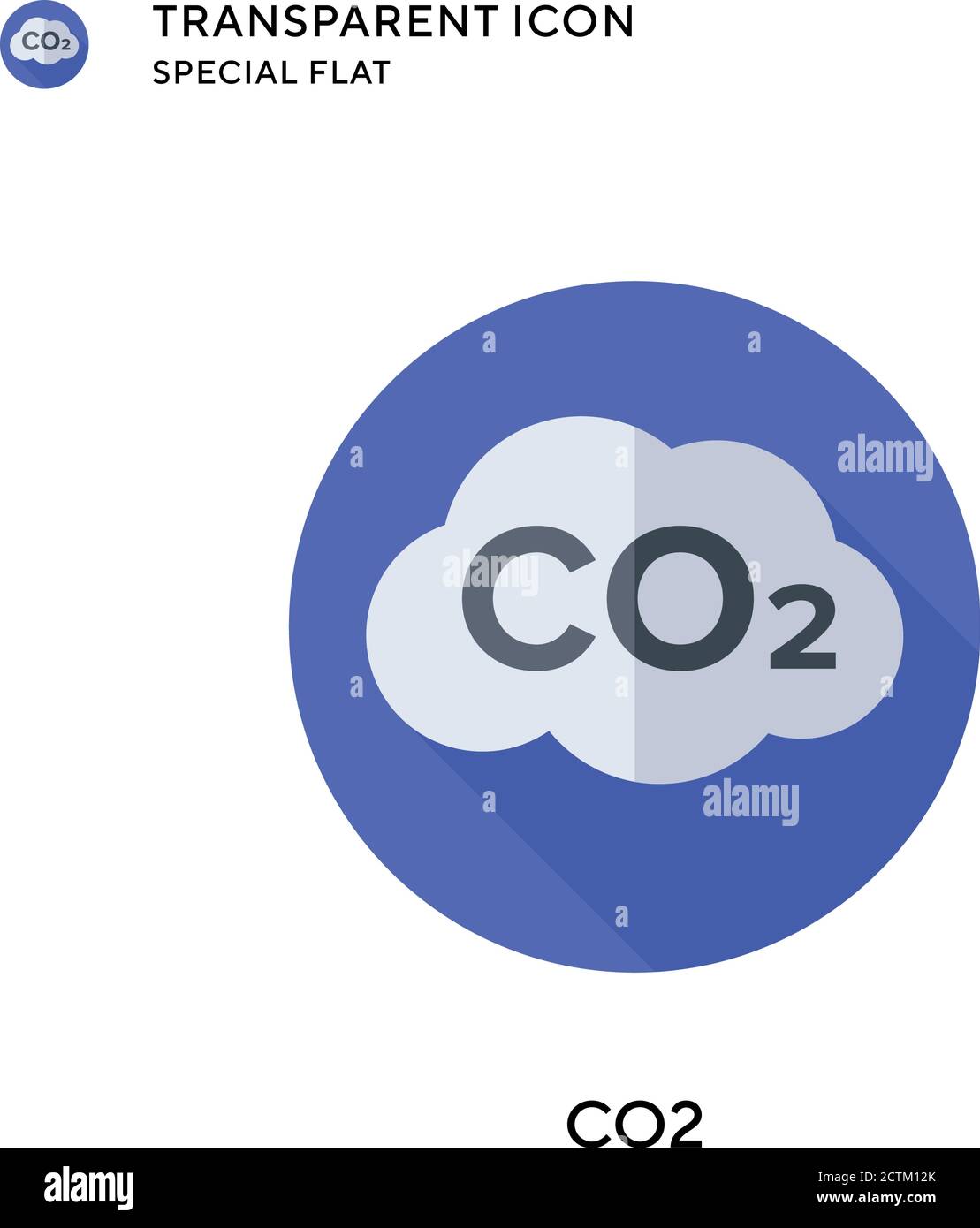Co2 vector icon. Flat style illustration. EPS 10 vector Stock Vector ...