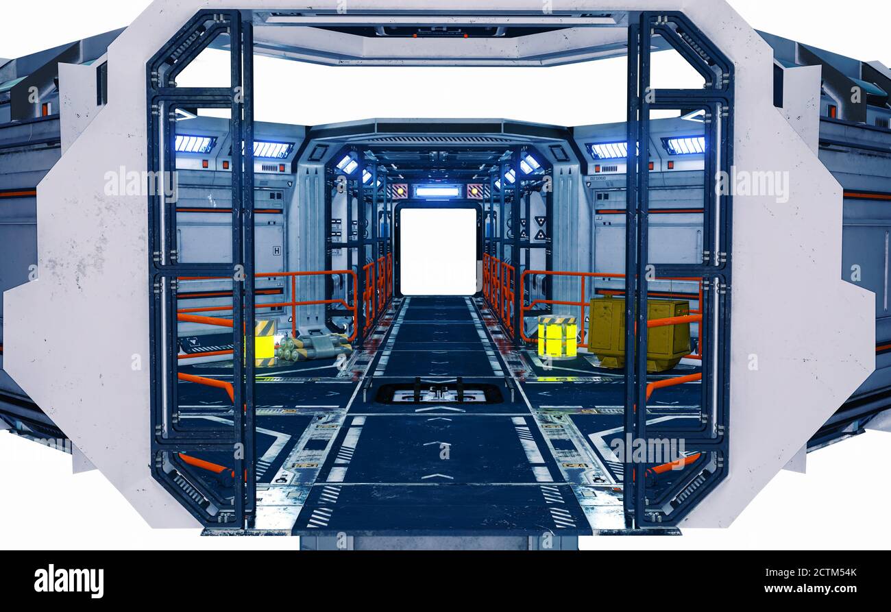 Spaceship Interior 3d Illustration 3d Rendering 2CTMK