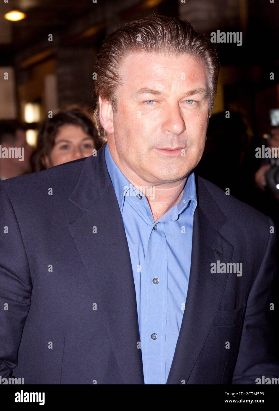 Alec Baldwin attends the premiere of Enron on Broadway Stock Photo