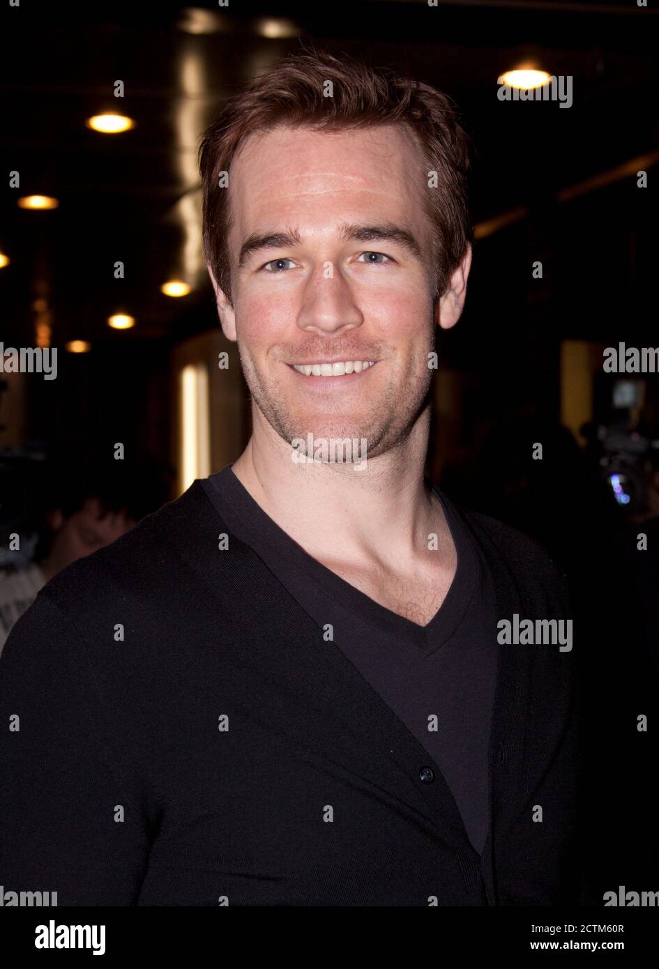 James Van Der Beek of Dawson's Creek attends the Broadway premiere of 'Enron' Stock Photo