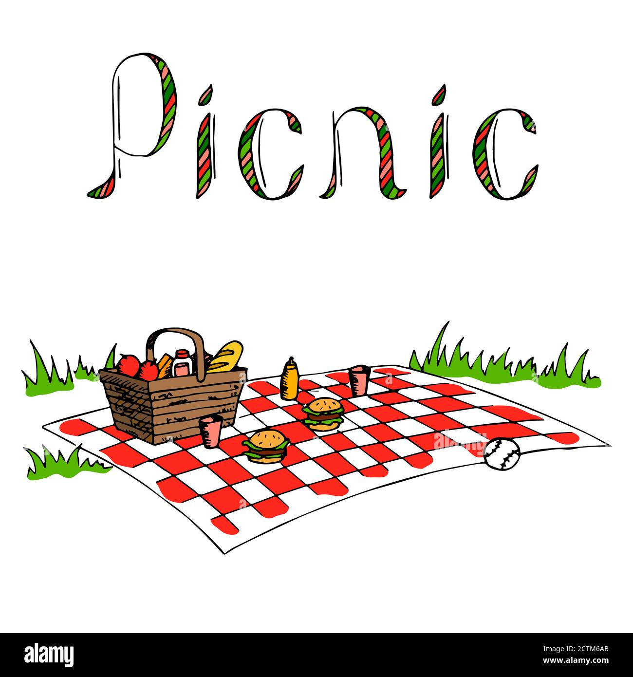 Picnic Stock Vector Images - Alamy