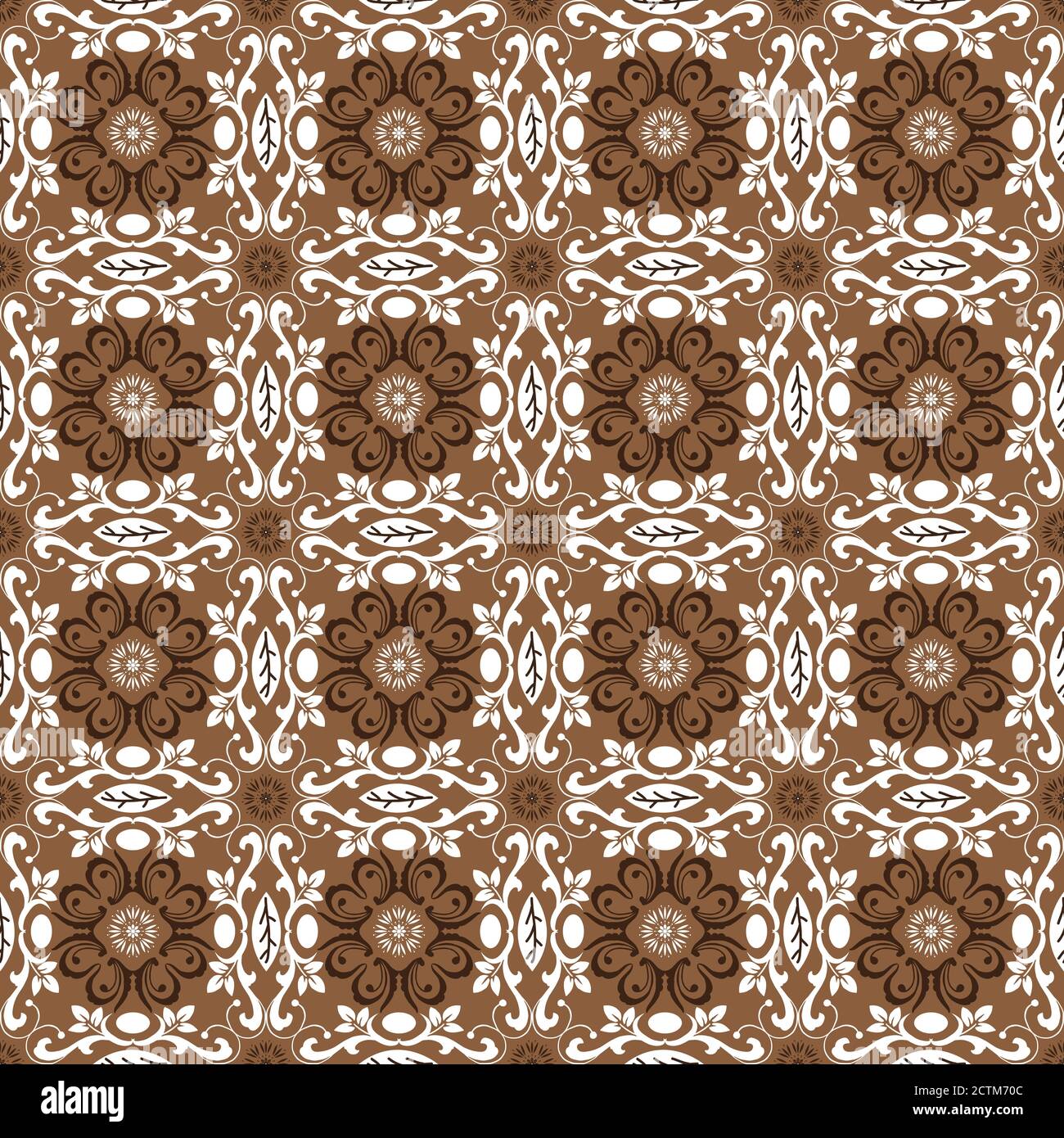 Modern brown color design on tradisional Central Java batik Stock Vector Image & Art Alamy