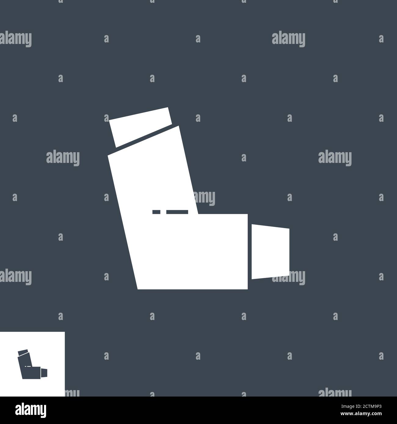 Inhaler related vector glyph icon Stock Vector Image & Art - Alamy