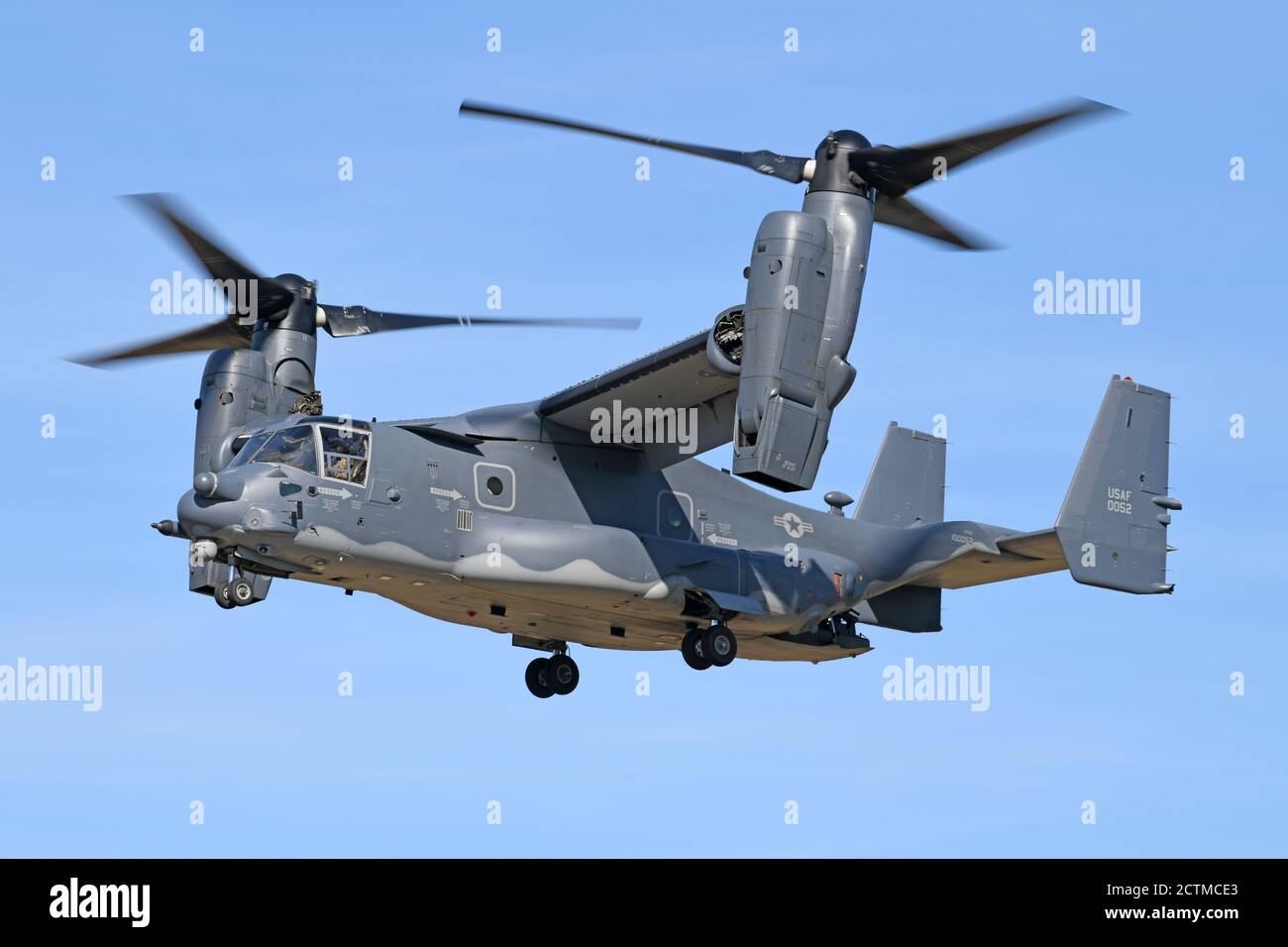 A U.S. Air Force CV-22 Osprey assigned to the 352d Special Operations ...