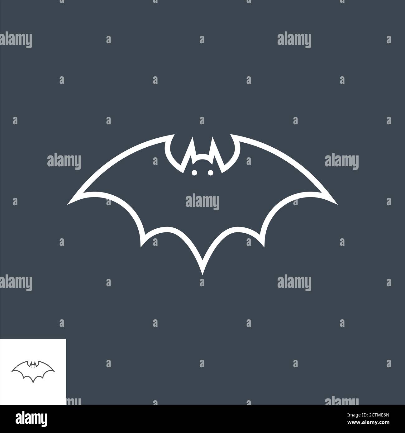 Bat line art hi-res stock photography and images - Alamy