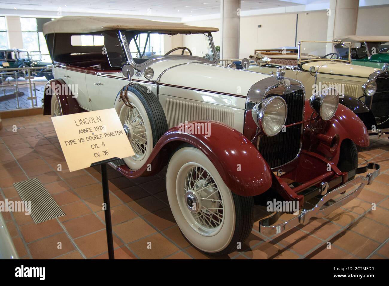 Prince Rainier III Museum of Automobiles 1928 Lincoln LSeries V8 Double Phaeton oldtimer car