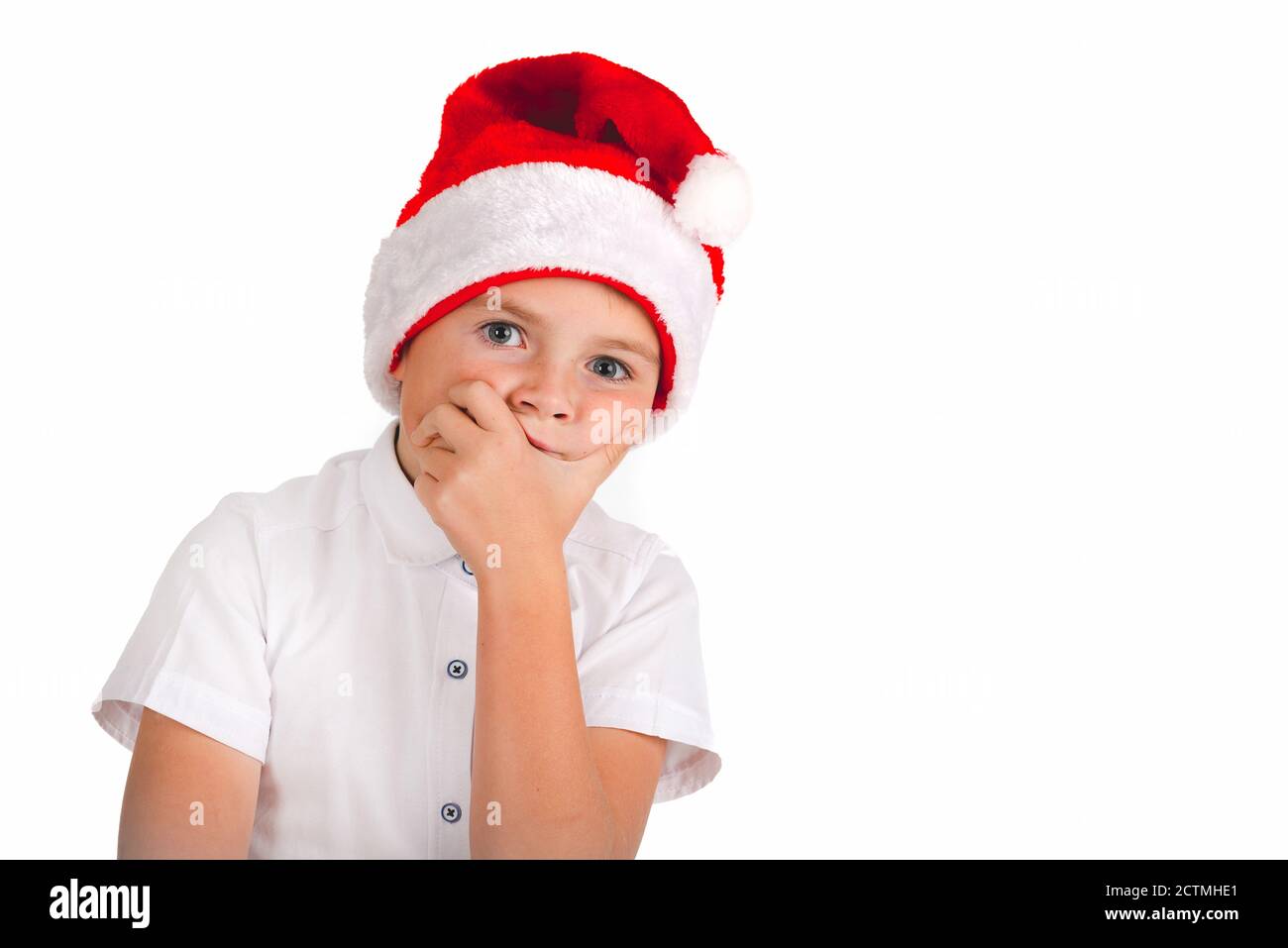Portrait of Sad and bored child is Upset. problem concept. concept for depression tired stress or frustration. Stock Photo