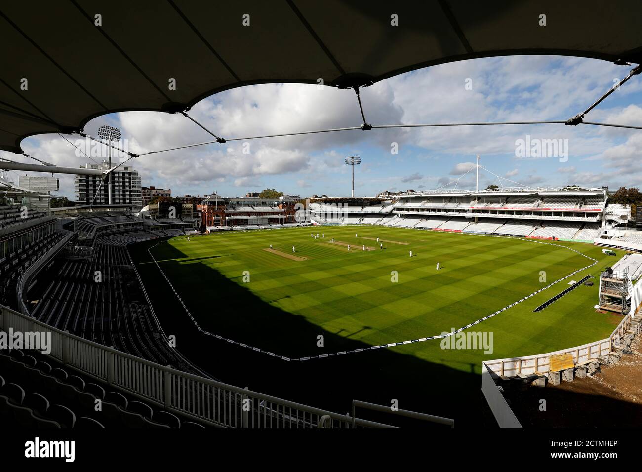 General view of play during day two of the Bob Willis Trophy Final at Lord's, London. Stock Photo