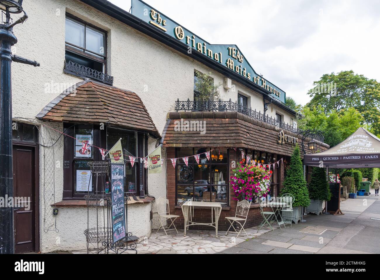 The Original Maids of Honour bakery and tea shop on Kew Road, London, England, UK Stock Photo
