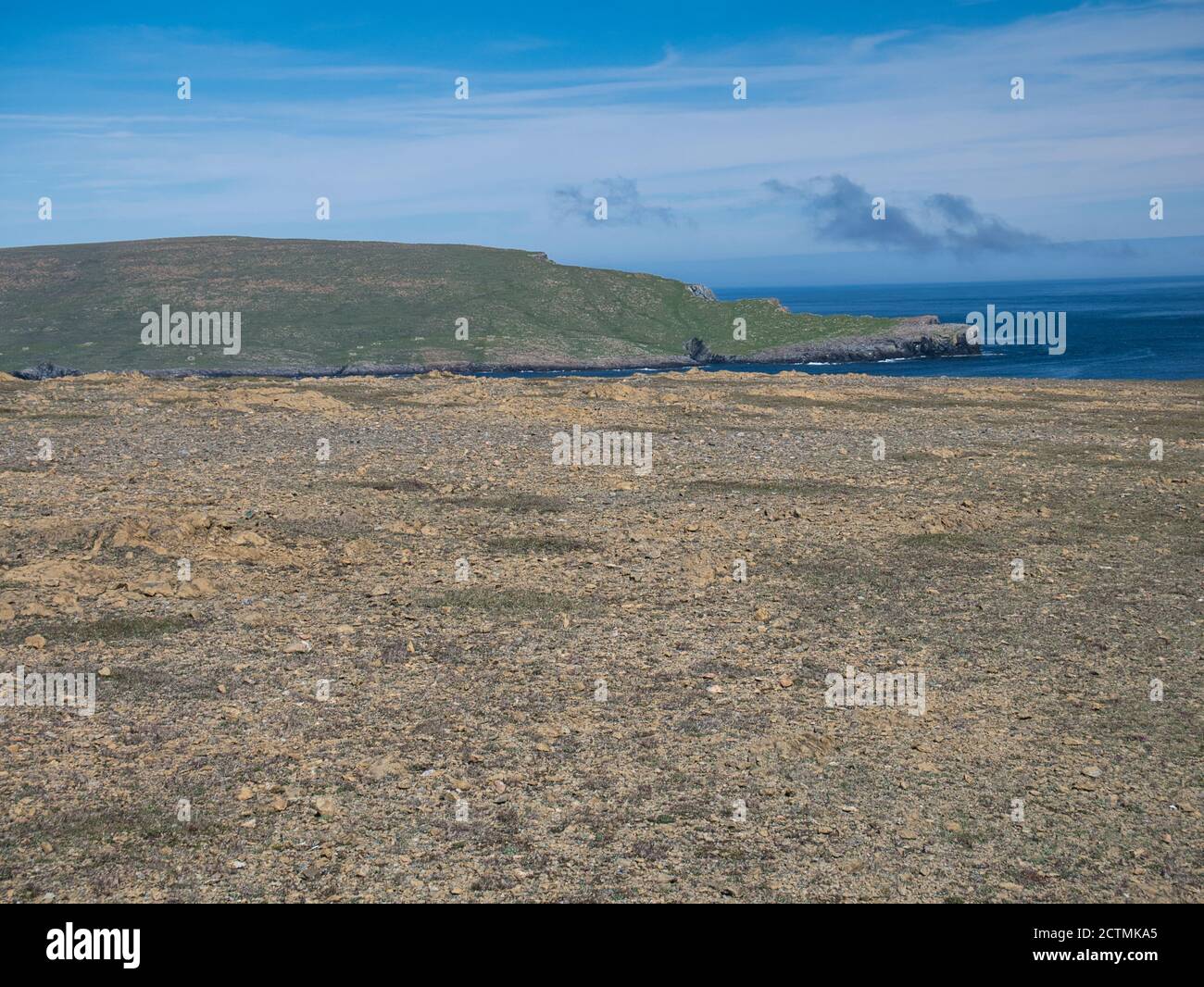 Unst Rocks Rare serpentine rock on the Keen of Hamar near Baltasound on the island ...
