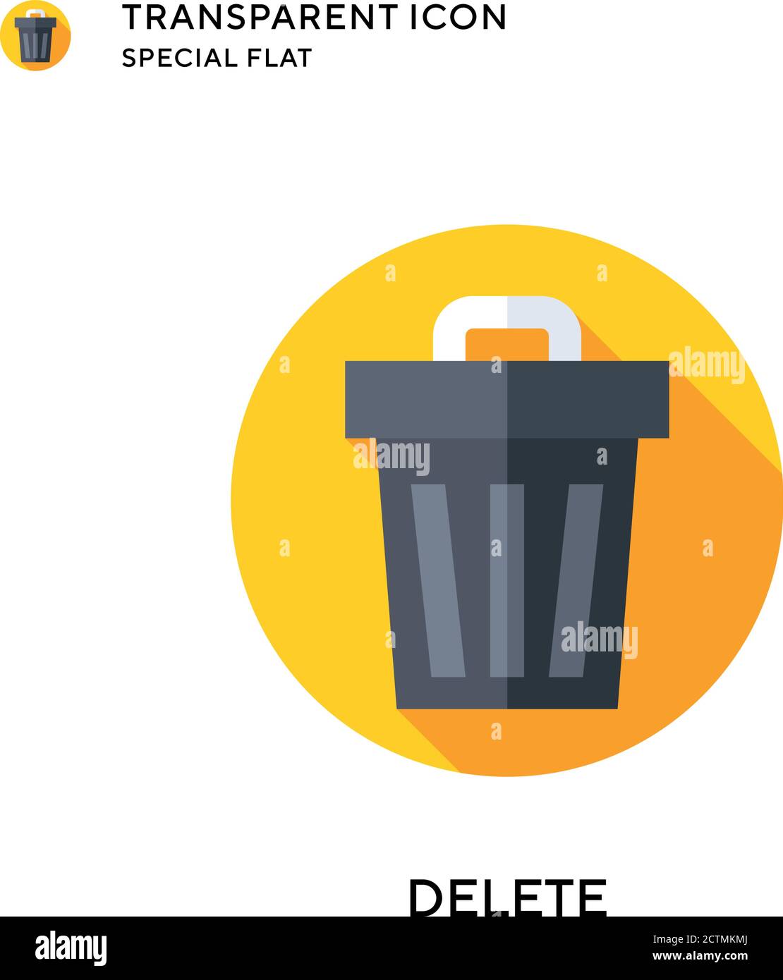 Delete vector icon. Flat style illustration. EPS 10 vector Stock Vector ...