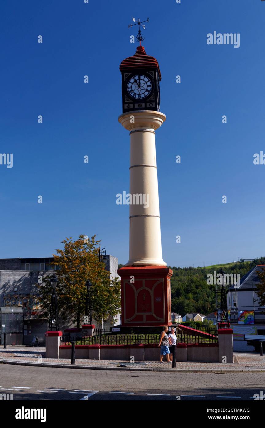 Tredegar town clock blaenau gwent hires stock photography and images