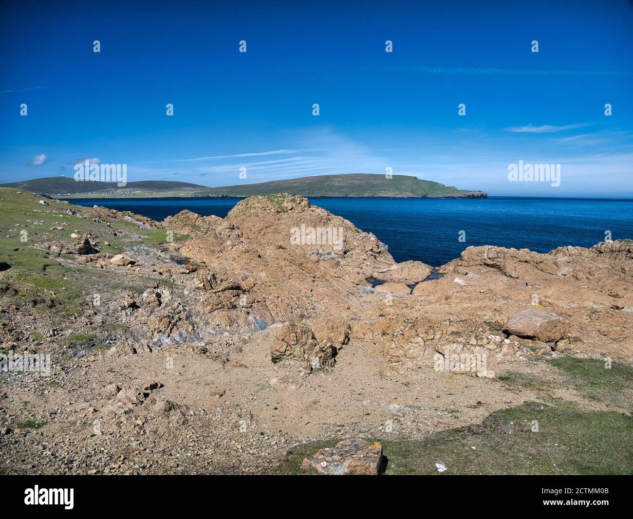 Unst Rocks Balta sound shetland hi-res stock photography and images - Alamy