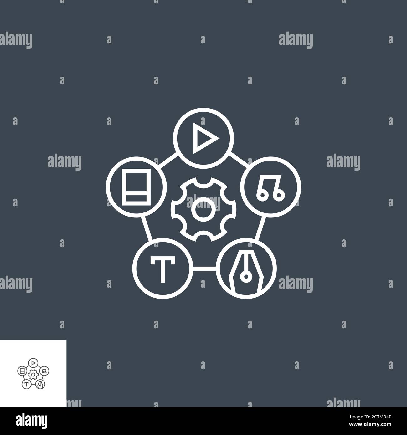 Content Management Line Icon Stock Vector Image & Art - Alamy