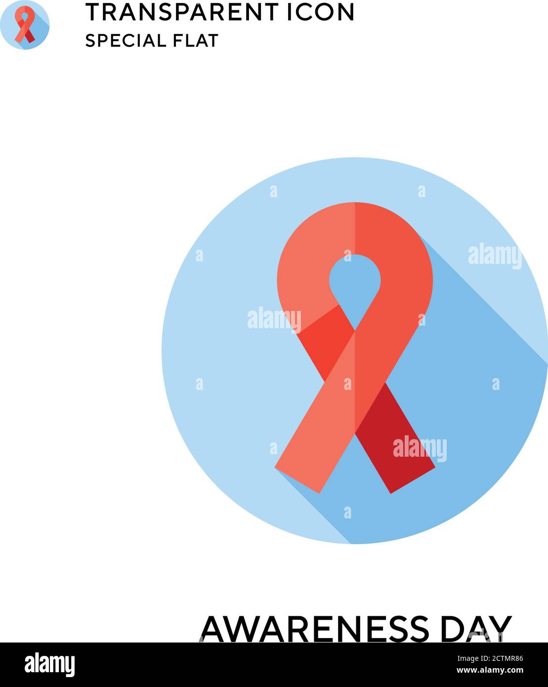 Awareness day vector icon. Flat style illustration. EPS 10 vector Stock ...