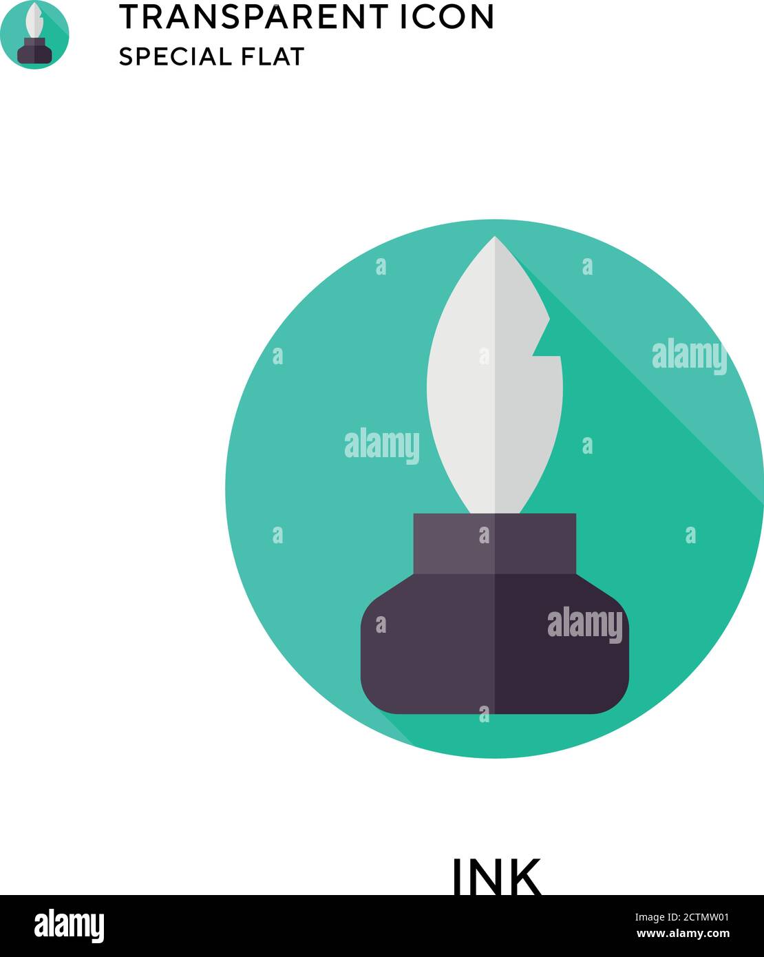 Ink vector icon. Flat style illustration. EPS 10 vector Stock Vector ...