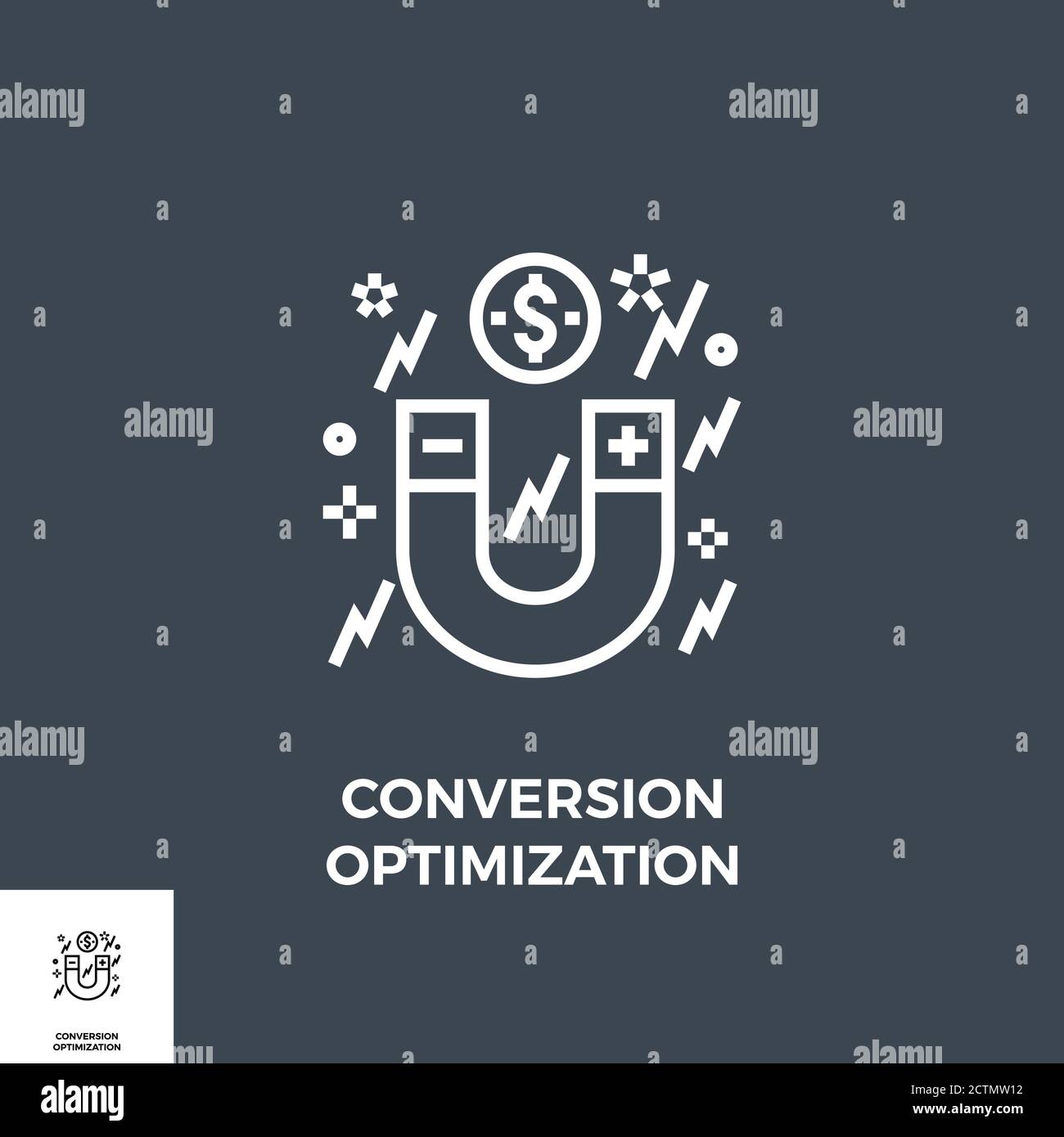 Conversion Optimization Line Icon Stock Vector Image & Art - Alamy