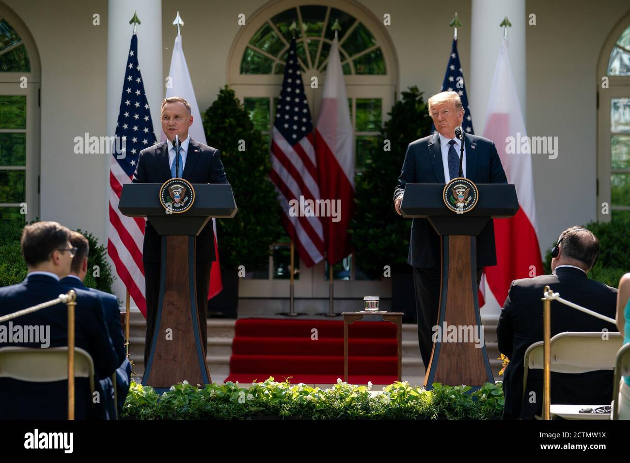 President Donald Trump and Polish President Andrzej Duda hold a joint ...
