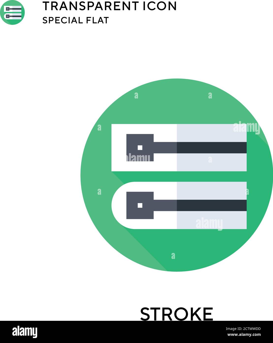 Stroke vector icon. Flat style illustration. EPS 10 vector Stock Vector ...