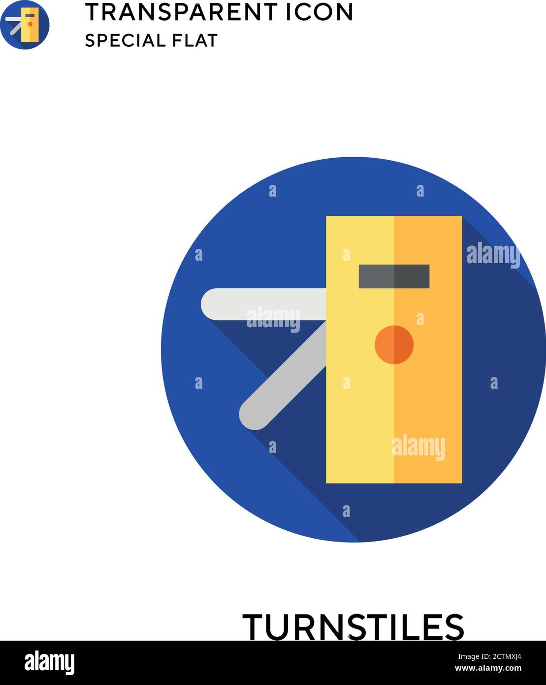Turnstiles vector icon. Flat style illustration. EPS 10 vector. Stock Vector