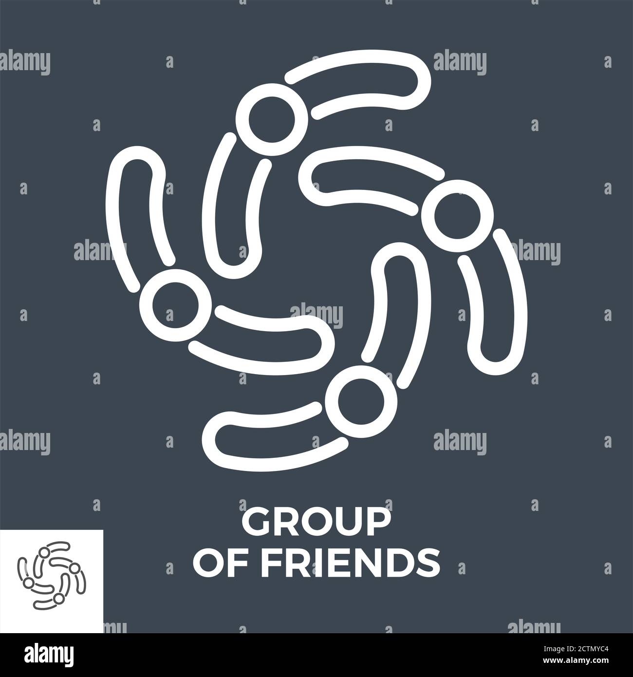 Group of friends Stock Vector Image & Art - Alamy