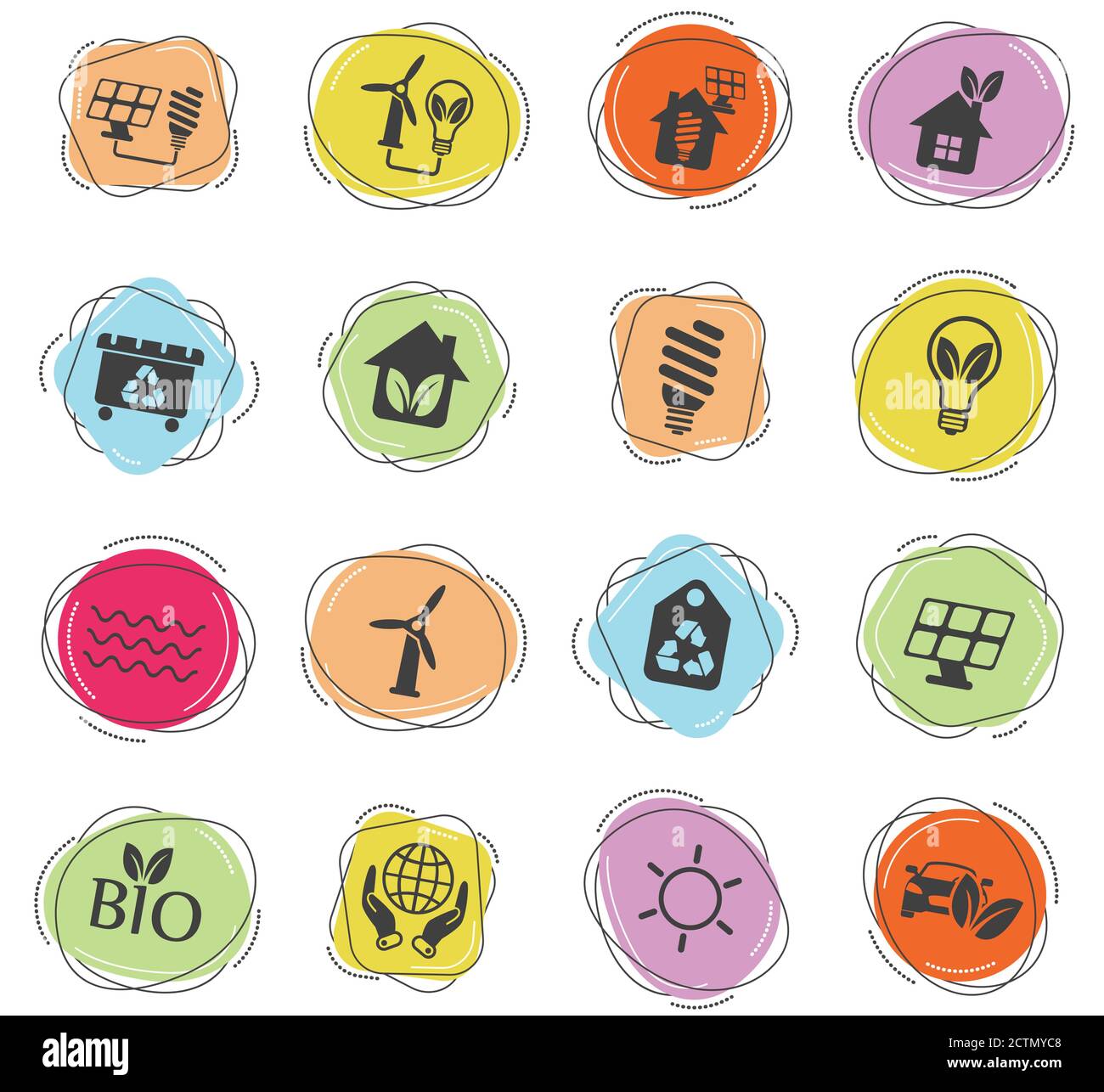 alternative energy icon set Stock Vector Image & Art - Alamy