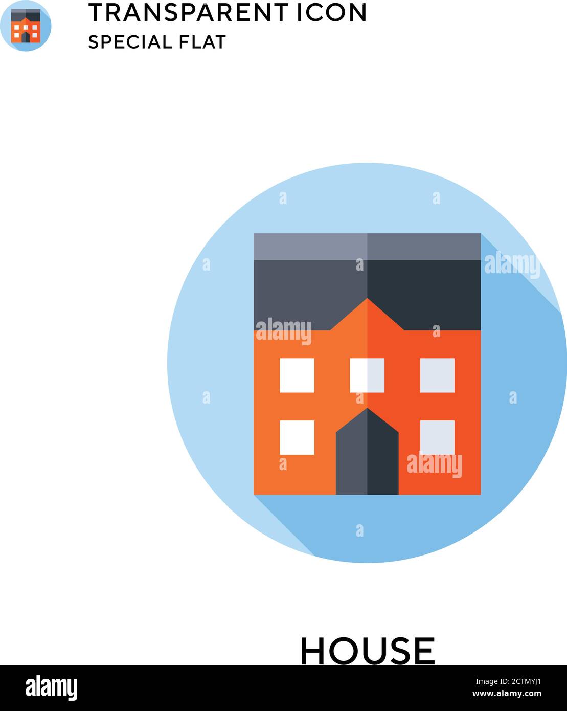 House vector icon. Flat style illustration. EPS 10 vector Stock Vector ...