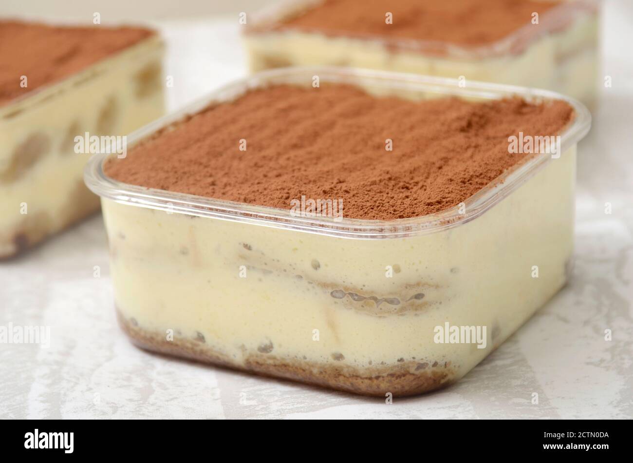 Delicious Tiramisu cake in a jar Stock Photo Alamy