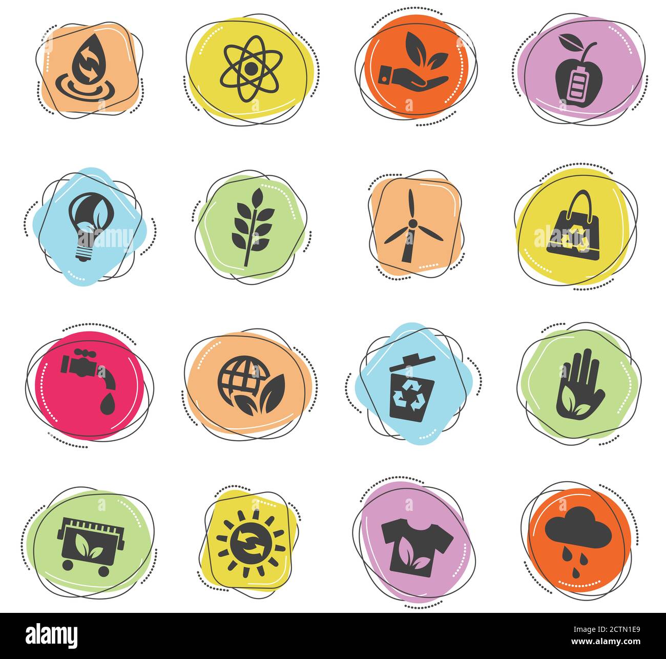alternative energy icon set Stock Vector Image & Art - Alamy