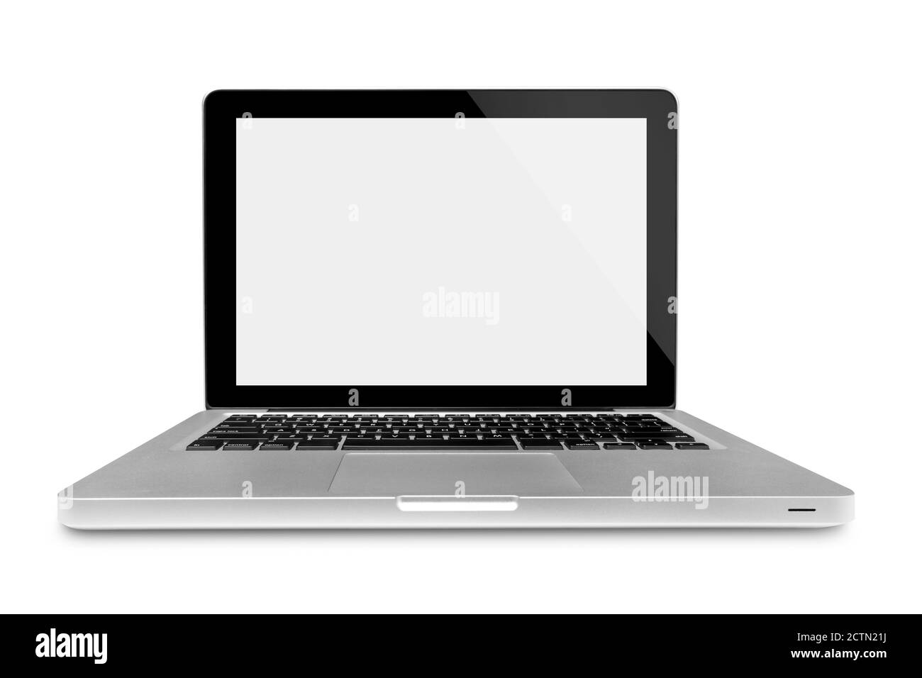 Laptop - wide angle Stock Photo
