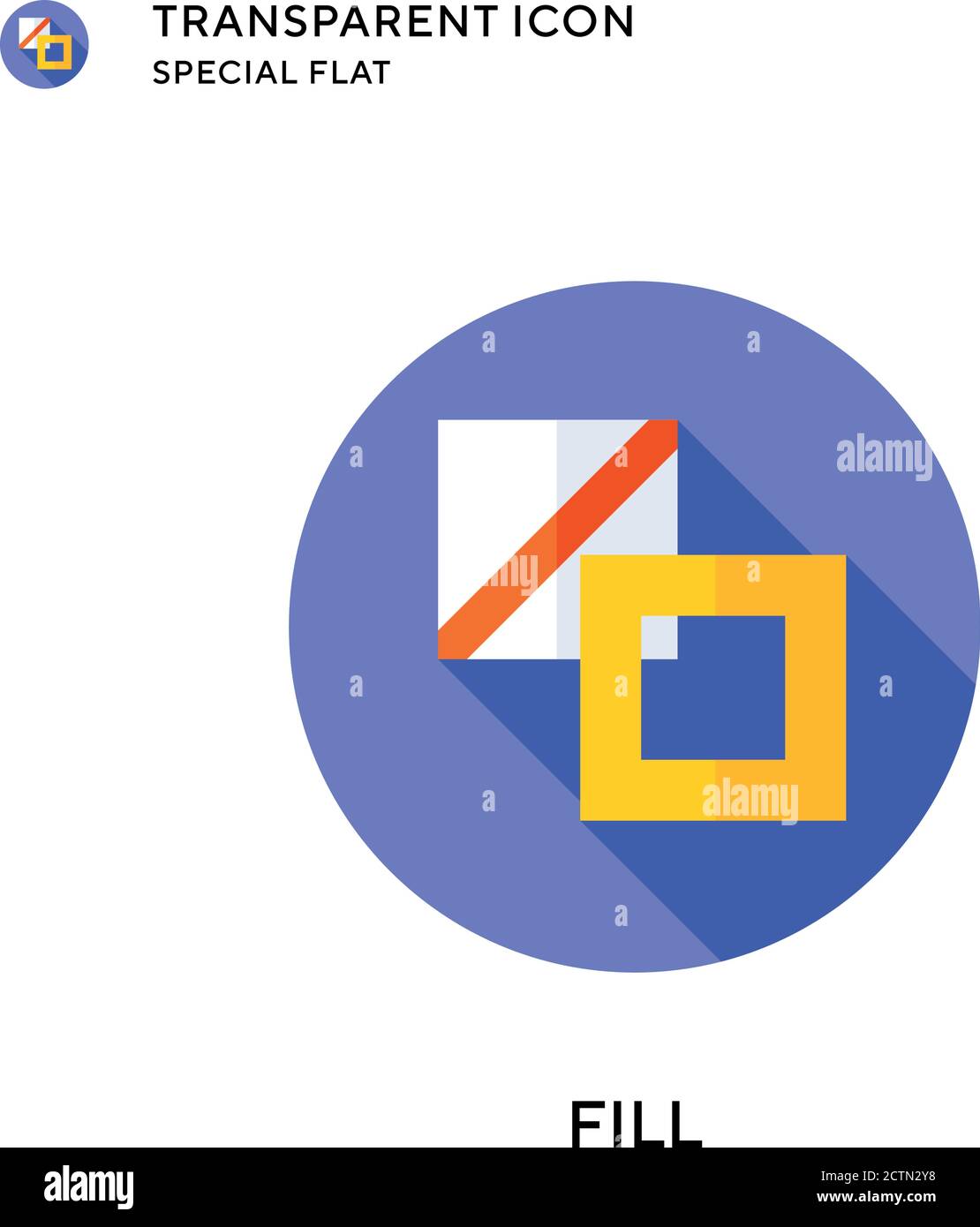 Fill vector icon. Flat style illustration. EPS 10 vector Stock Vector ...
