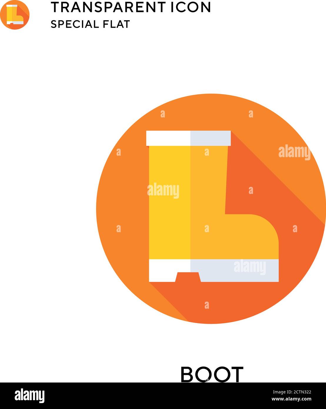 Boot vector icon. Flat style illustration. EPS 10 vector Stock Vector ...