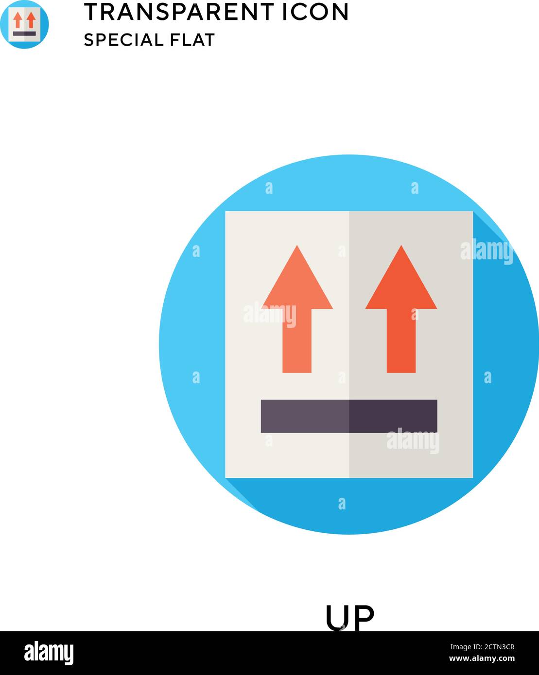 Up vector icon. Flat style illustration. EPS 10 vector Stock Vector ...