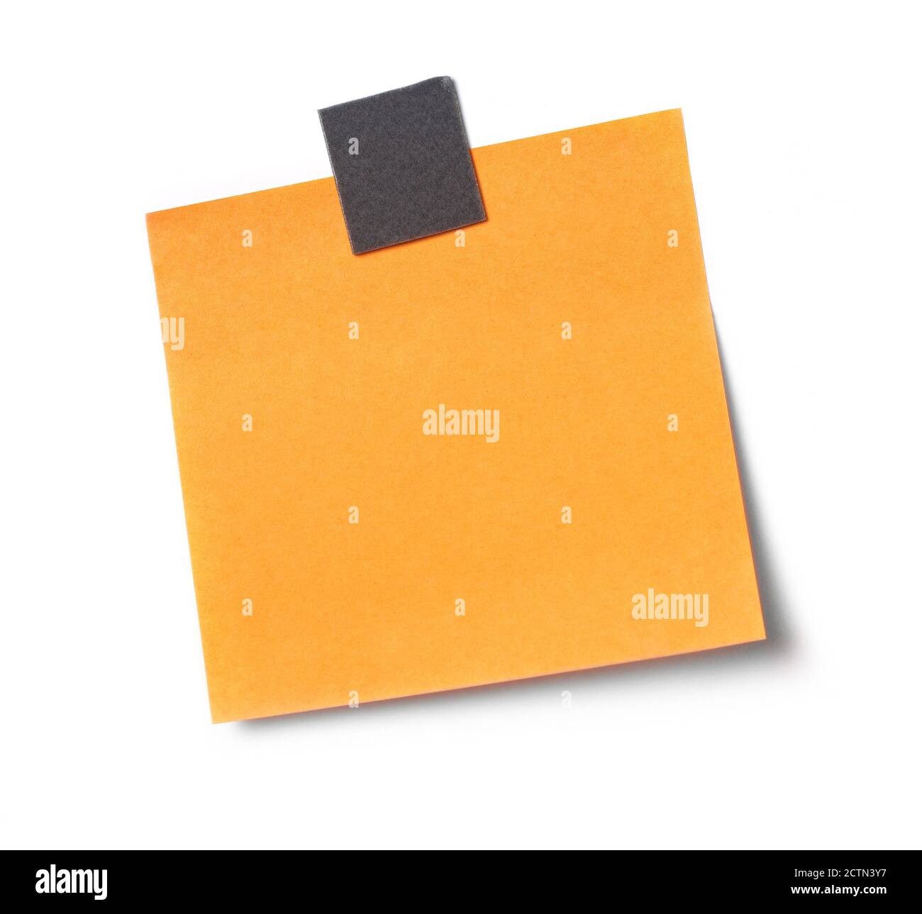 Adhesive note on white background Stock Photo - Alamy