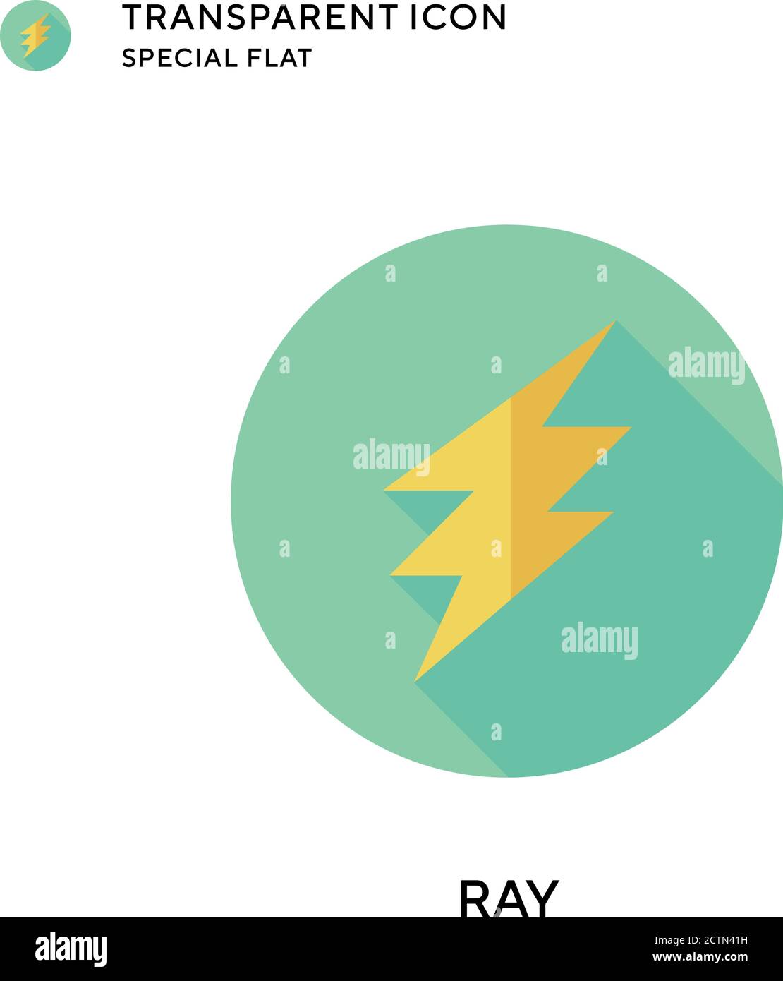 Ray vector icon. Flat style illustration. EPS 10 vector Stock Vector ...