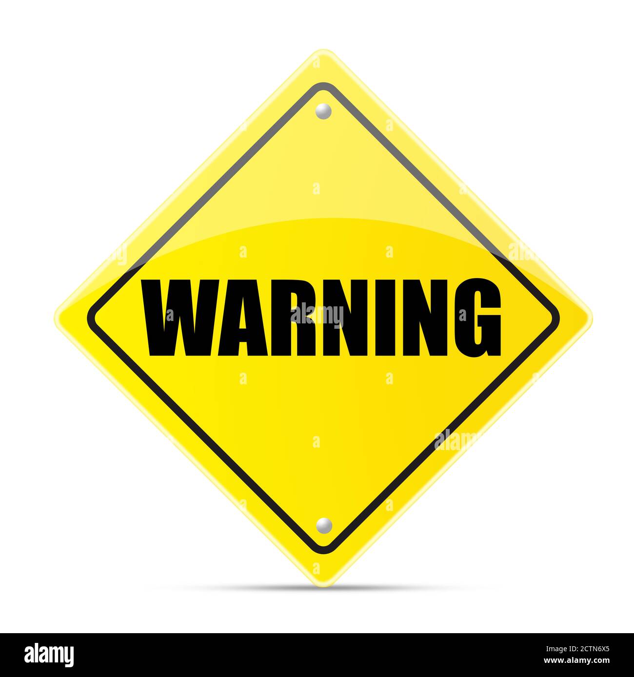 Wromswarning Sign Warning road sign Stock Photo - Alamy