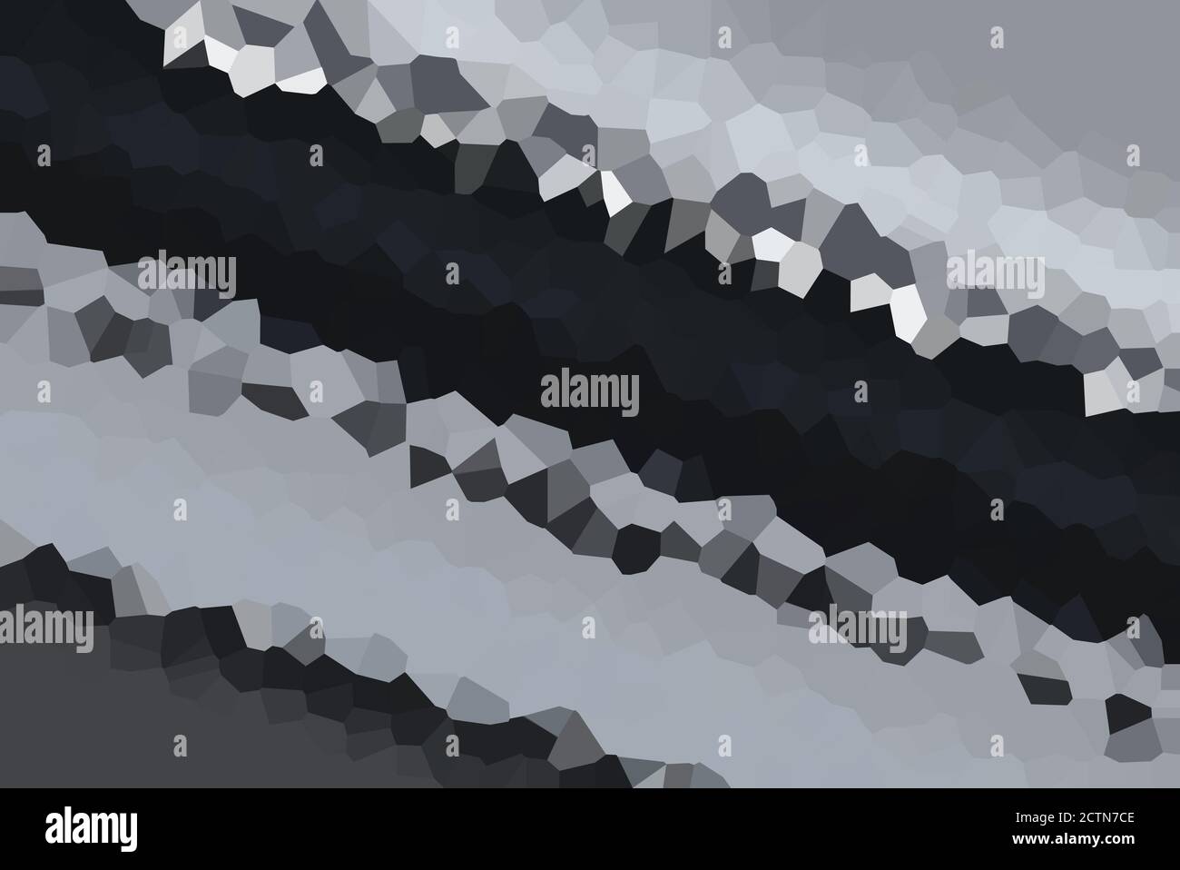Modern Black & Grey Smooth Low Poly Gradient Crystallize Background Illustration Stock Photo