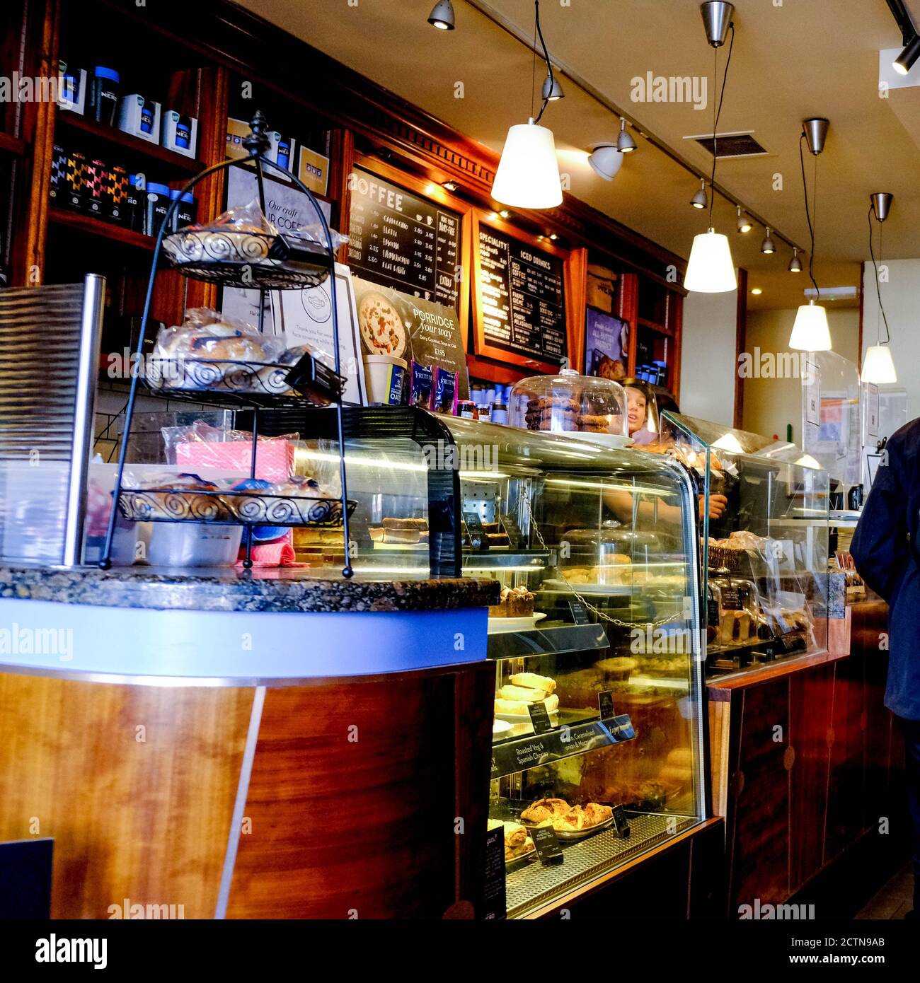Inside Cafe Nero High Street Coffee And Hot Beverage Retail Chain, Food and Drinks Stock Photo