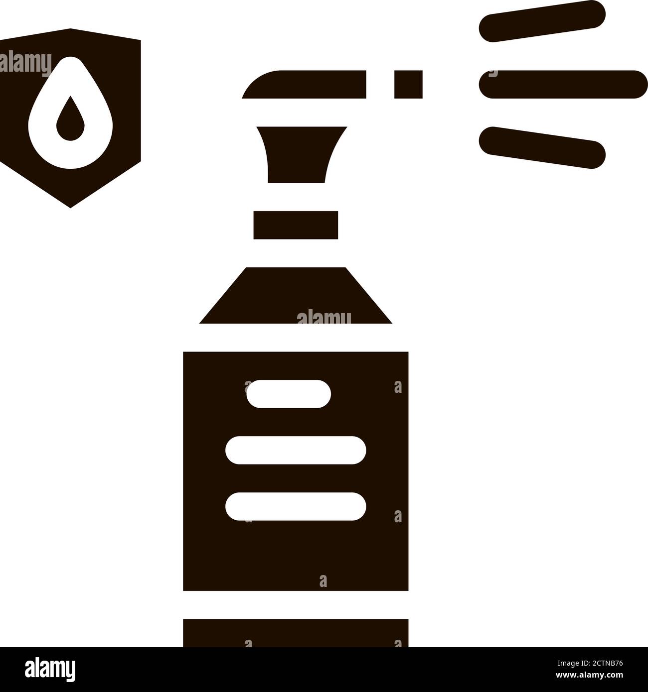 Waterproof Material Spray Vector Icon Stock Vector Image & Art - Alamy