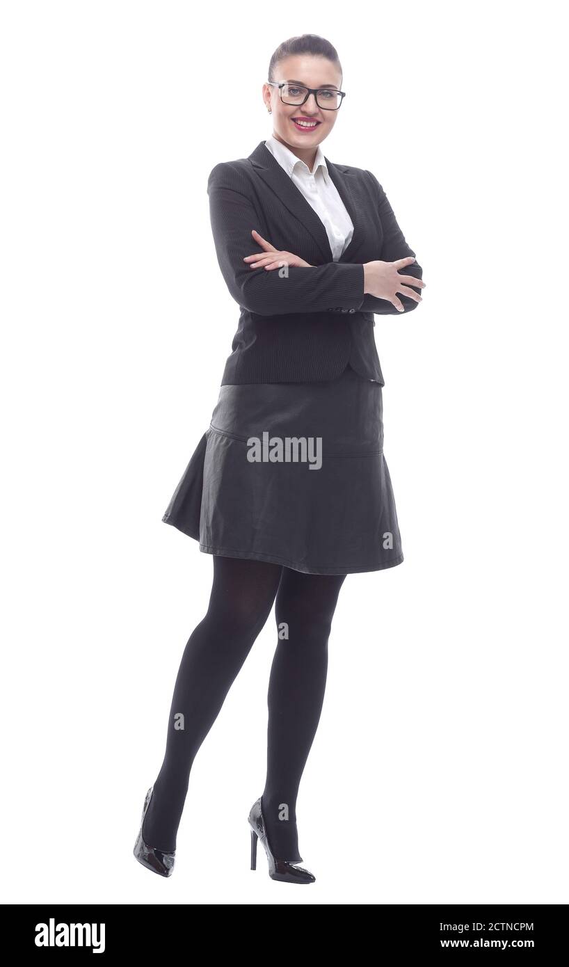 in full growth. portrait of a confident business woman Stock Photo - Alamy