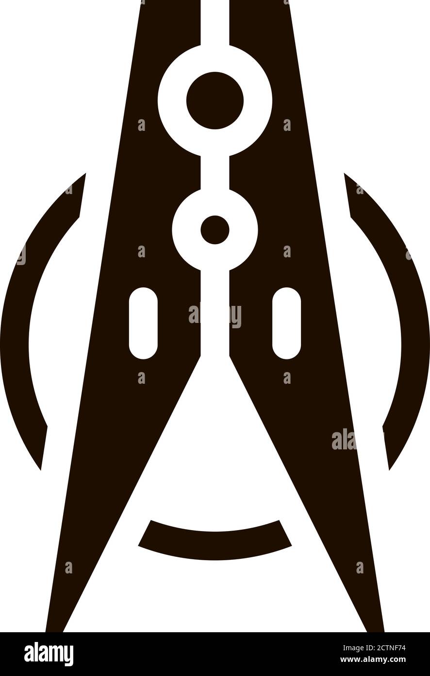 Laundry Service Clothes Peg Vector Icon Stock Vector Image & Art - Alamy