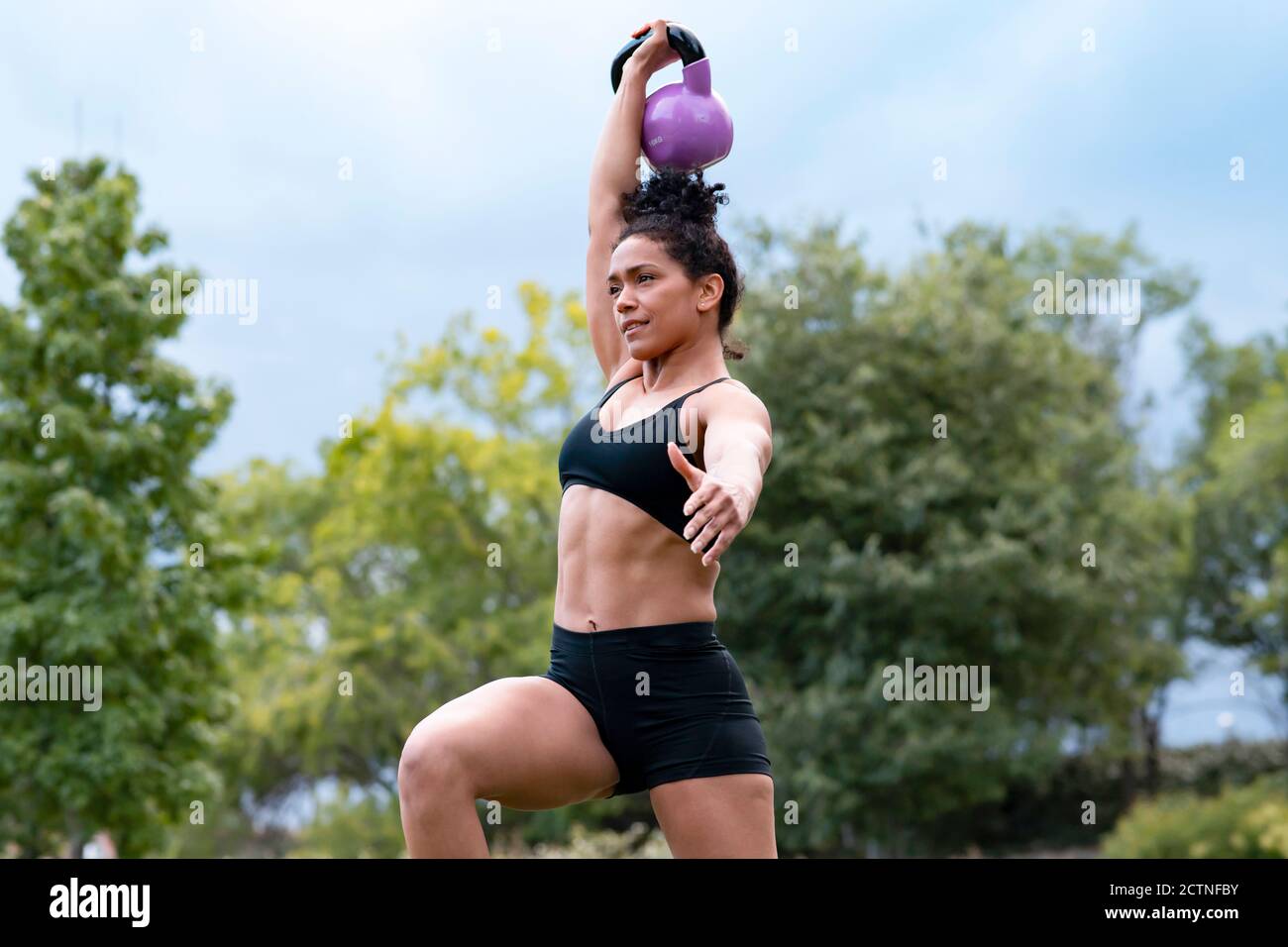 Kettlebell snatch hi-res stock photography and images - Alamy
