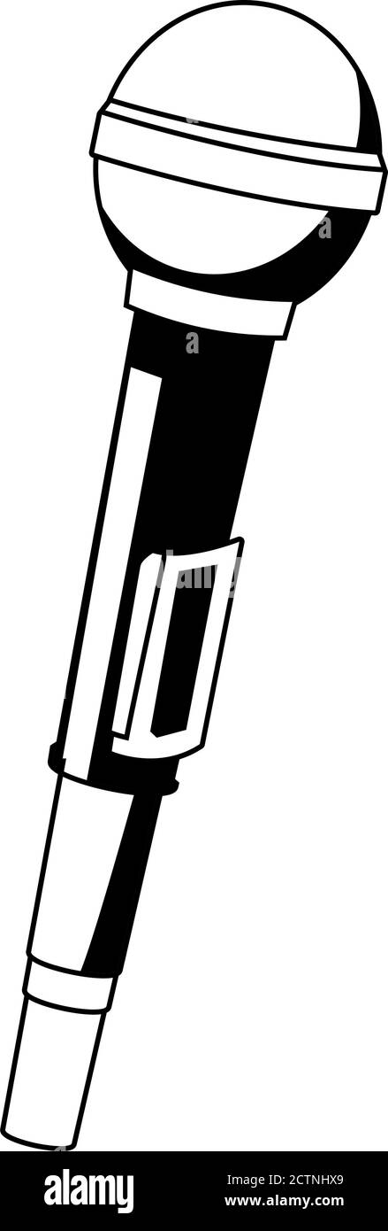 microphone pop art style icon vector illustration design Stock Vector ...
