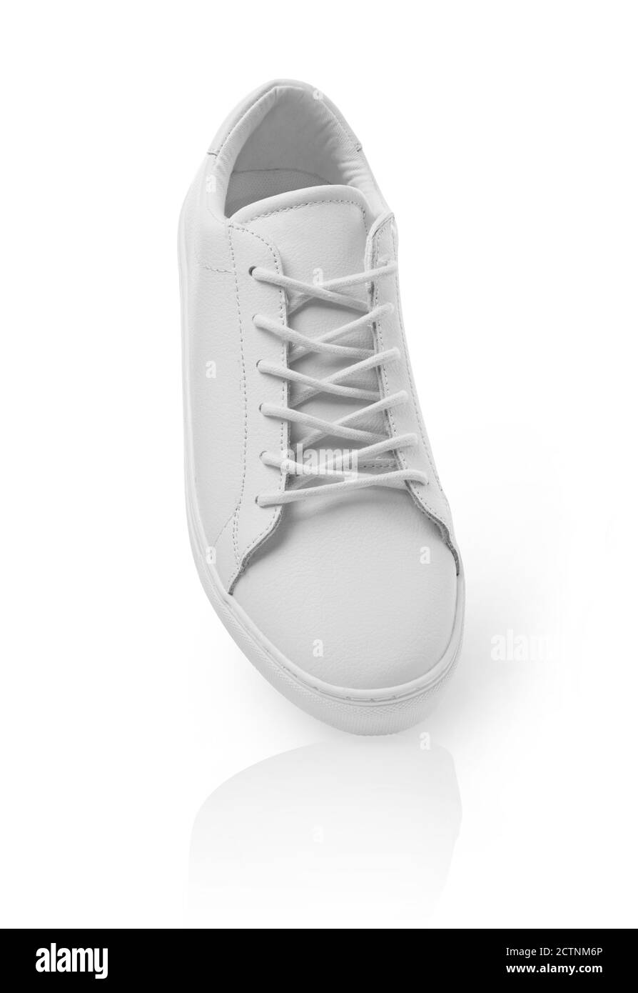 White shoe isolated on white Stock Photo Alamy