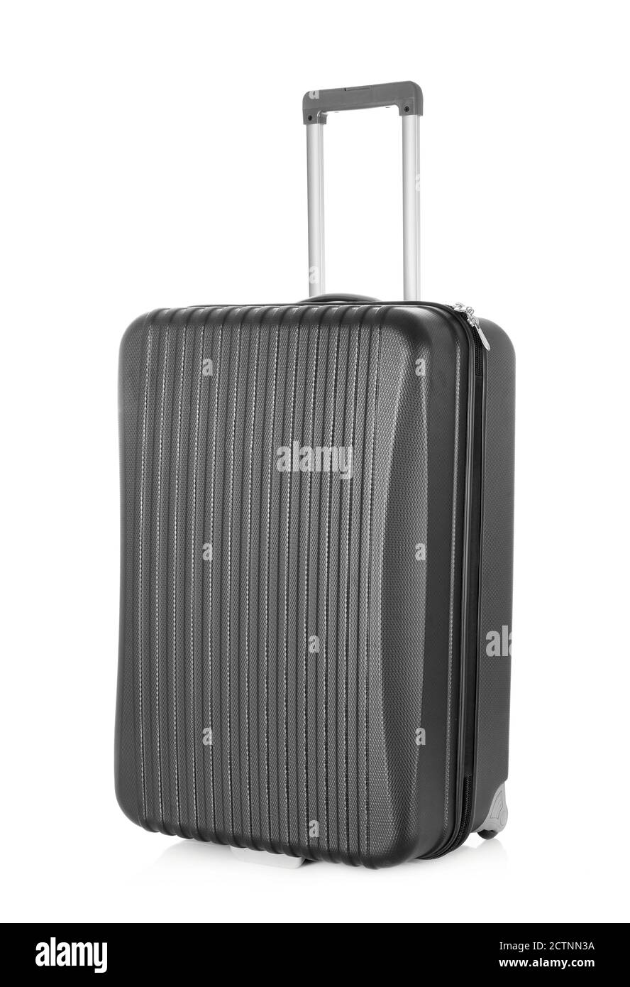 Black suitcase isolated on white Stock Photo Alamy