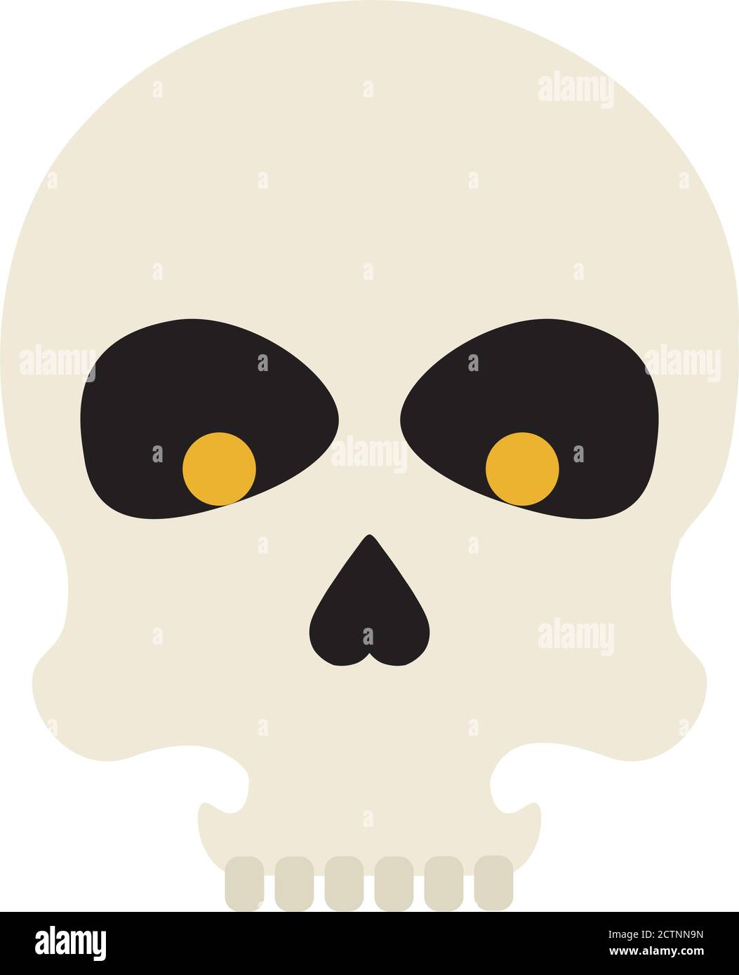 halloween skull cartoon vector design Stock Vector Image & Art - Alamy