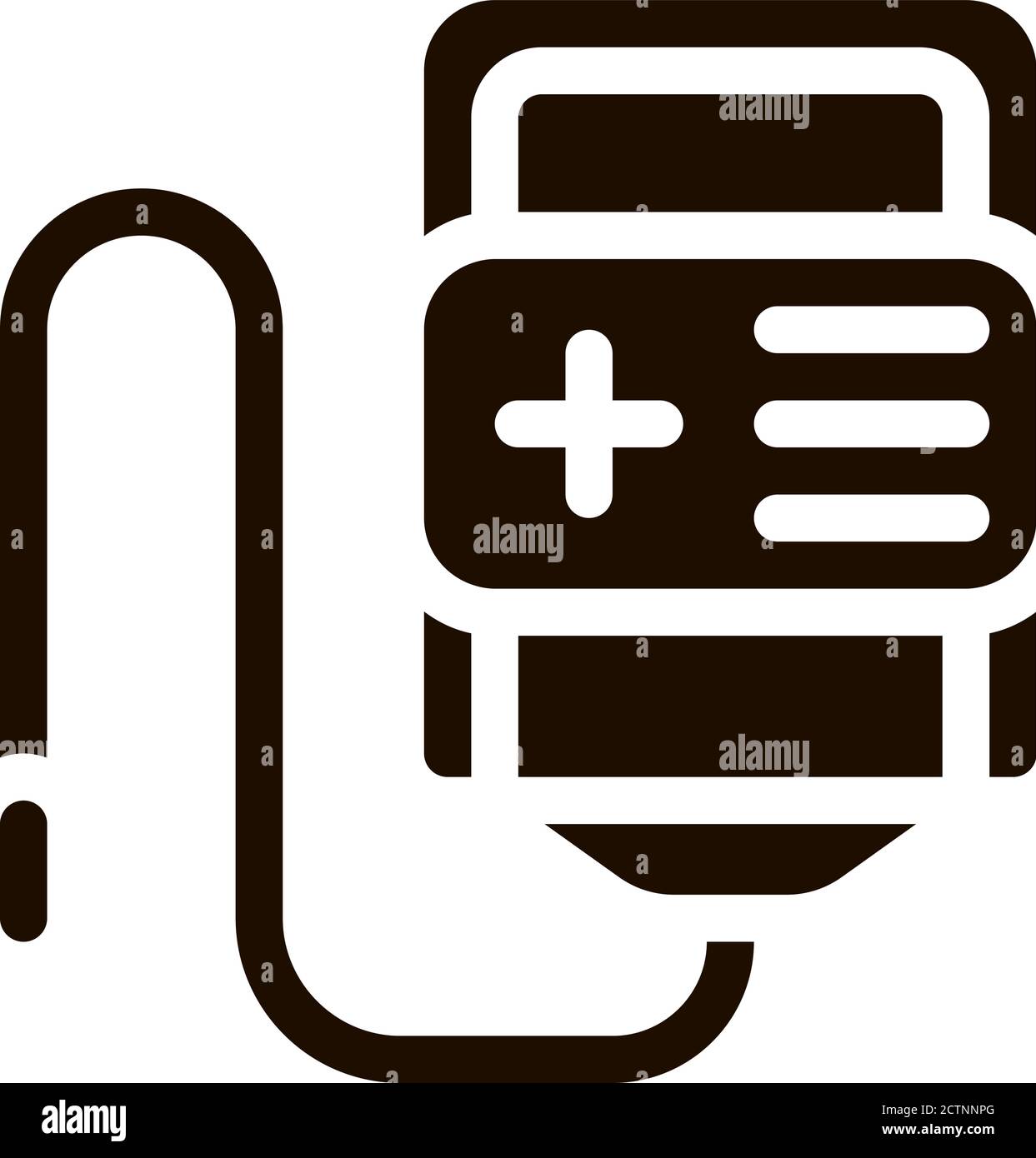 Volunteers Support Bottle Vector Icon Stock Vector