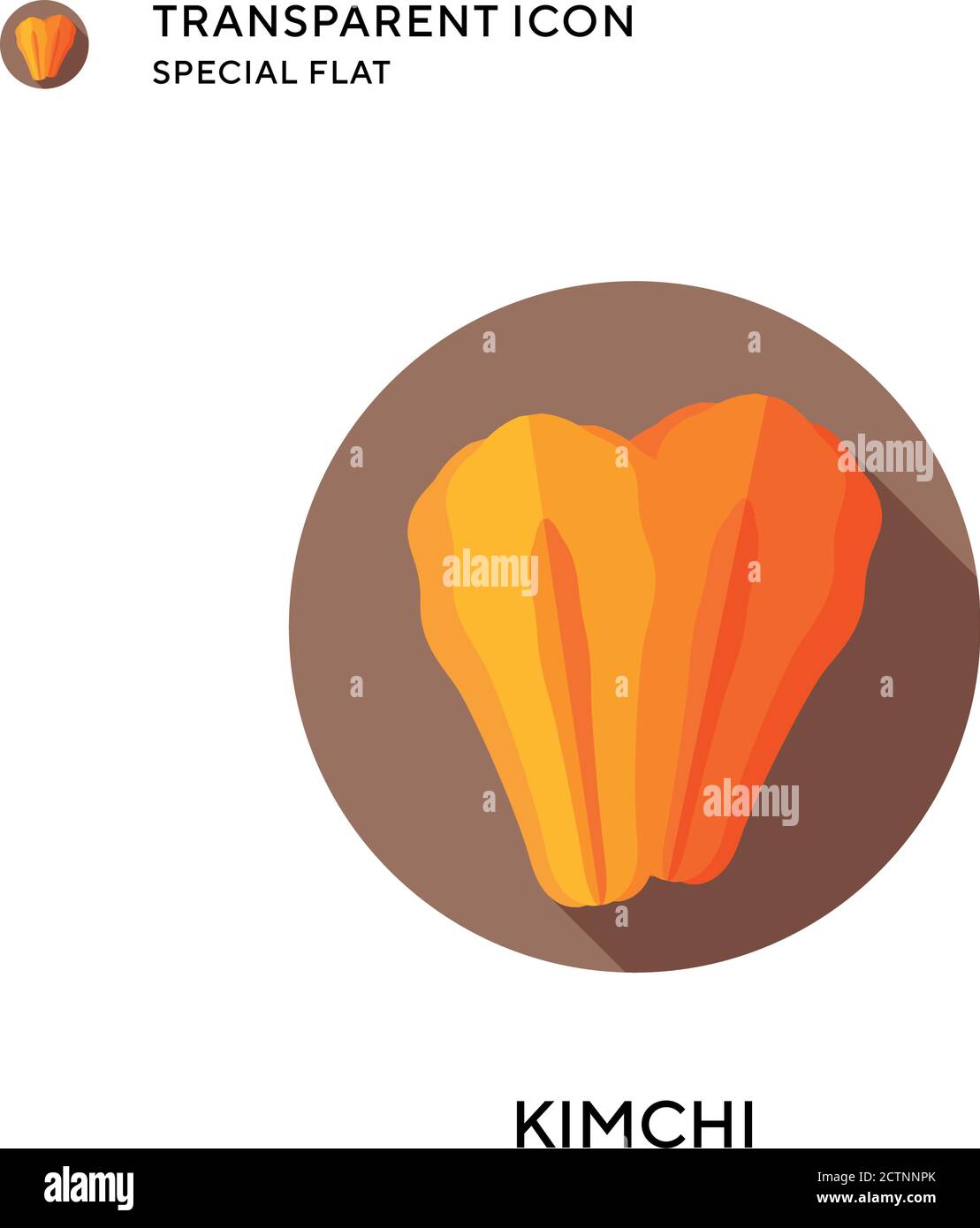 Kimchi vector icon. Flat style illustration. EPS 10 vector Stock Vector ...