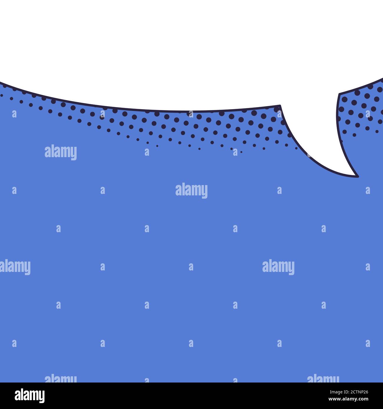 Speech bubble blue banner with space for phrases Stock Vector Image ...